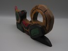 Nw Coast Native Ralph Shaughnessy Kwagiulth Carved Wood Wolf Tribal Wall Art
