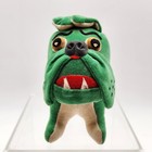 Dakin Dream Pets Vintage Green Bulldog Dog Plush Stuffed Animal Toy 4 5    