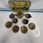 Made In Germany Vintage Children   s Metal Tea Set 11 Piece Fair Condition
