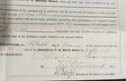 1862 Federal Land Grant Deed Signed Abraham Lincoln By Secy Stoddard