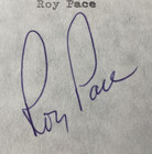 Roy Pace Personally Autographed Signed Pga Golf Card Freeship