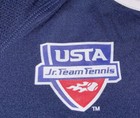 Nike Usta Jr Team Tennis Jersey Girls Sz Small Dri-fit Training Top Blue Nwt