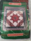 Christmas Around The World Traditional Star Quilt Wall Hanging About 32x34 Inch