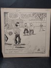 Ed Dodd Original Art 2 1938 Panel Cartoons Mark Trail Artist Signed Baseball