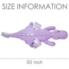 Giant Stuffed Animal Plush Toy 50in 3lb Purple Dragon Arelux Large Animals Cute