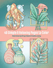 Minimalist Art  Adult Coloring Book For Women And Teens With Easy Boho Designs F