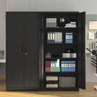 Locking Storage Cabinet With Adjustable Shelve  71 In Tall Metal Storage Cabinet