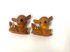 Vintage Plastic Deer Fawns Miniature Figurines  75  X  75 