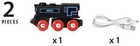 Brio World - 33599 Rechargeable Engine   Battery-powered Toy Train For Kids    