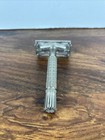 Vintage 1960 Gillette Flare Tip Super Speed De Safety Razor F2 Silver Antique