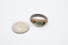 Vintage Native American Navajo Sterling Silver Turquoise Ring Size 6 5