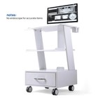 Portable Dental Folding Chair Oral Light  mouth Sweeping Tool Tray Trolley Cart