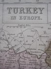 Original 1852 Sidney Hall Map Turkey In Europe Bosnia Serbia Croatia Macedonia