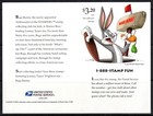 Us Scott 3138 Bugs Bunny Error Sheet W imperforate Stamp Mint Never Hinged