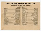 Black Americana Union Pacific Tea Co Trade Card