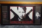 Marilyn Manson   Twiggy Autographed Backstage Pass Framed  26  14  W poster