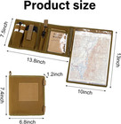 Map Case With Waterproof  Multifunctional Tactical Pouch With 13 X 10 Inch Clear