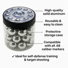 Premium Aluminium Balls  68 Cal  Solid Resuable Paintballs Powerballs For Tar   