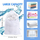 Large Mesh Laundry Bags  24 X 36 Inch Bulk Wash Set With Drawstring For Commerci