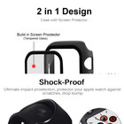 For Apple Watch Series 11 10 9 8 7 Full Cover Tempered Glass Screen Protect Case