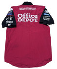 Large Carl Edwards Office Depot Nascar Race Used Pit Crew Shirt Roush Ford V2