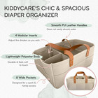 Diaper Caddy Organizer Cart For Nursery Baby Basket Diaper Breast Pump Caddy