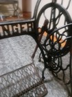 Vintage Singer Sewing Machine Treadle Base Antique Cast Iron Legs Table Restored