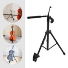 29 13-47 24in Adjustable Height Cello Stand With Bow Hook Foldable Tripod