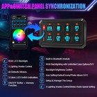 Rgb 8 Gang Switch Panel Led Light Bar App Bluetooth Controller For Polaris Rzr