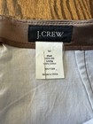 J Crew Brown 100  Silk Pencil Skirt Lined Preppy Glam Party Office Academia 10