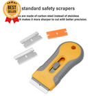 100pcs Single Edge Razor Blades  Industrial Safety Blades  Individually Packed