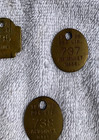 Lot Of 3 Vintage 80 s Dog Tag License Tax Registration All Massachusetts