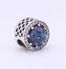 Moonlight Blue Radiant Hearts Crystals   Clear Cz Pandora Charm New Year 2026