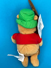 Winnie The Pooh Fishing   The Disney Store Plush Bean Bag 8  Retired New W tags