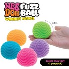 Needoh Fuzz Ball Wonder Waves Squishy Stress Ball Fidget Sensory Toy New
