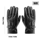 Mens Leather Gloves Full Finger Motorcycle Driving Winter Warm Touch Screen