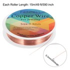 1pcs Craft Wire Resistant Beads Copper Wire For Jewelry Making red Bronze 