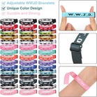 Wwjd Bracelet Pack Adjustable Christian Jesus Wristbands 45 Pcs For Gifts
