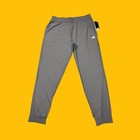 Adidas Essential Mens Sz Large Lightweight Joggers Performance Gray Track Pants