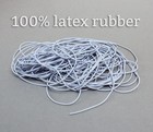 1mm Pure Latex Rubber Elastic Cord From Spain     Ultra Thin Strong Stretch Band