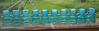 10 Hemingray 16 Glass Insulators Blue Aqua Lot Wedding Votive Cd 122 Near Mint