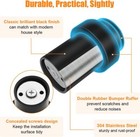 Door Stoppers 2 Pack  Floor Door Stop 2 5 Inch Cylindrical Black Door Stops Door