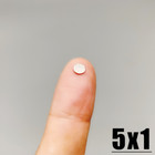 N35 Round Disc Neodymium Mini Fridge Magnets Rare Earth Super Strong 5mmx1mm Usa