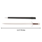 Medieval Arming Sword Carbon Steel Blade Sca Knight One Handed Leather Scabbard