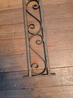 Antique Heavy Cast Iron Post 45 5  Rail Support Fence Wrought Vtg Salvage Decor 