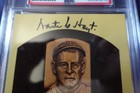 Waite Hoyt New York Yankees Baseball Autographed Hof Plaque Postcard Psa Slab