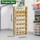 Foriy 24 Can 6-tier Wooden Aerosol Organizer Rack