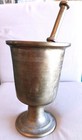  Vintage Heavy 9 6lb Saudi Solid Brass Apothecary Mortar   Pestle  Free Shipping