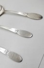 3 Pc  1847 Rogers Bros Sylvia International Silver Plate Round Soup Spoons 6   