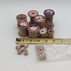 Vintage Wooden Wood Lot Of 15  Empty Thread Spools  Varying Sizes